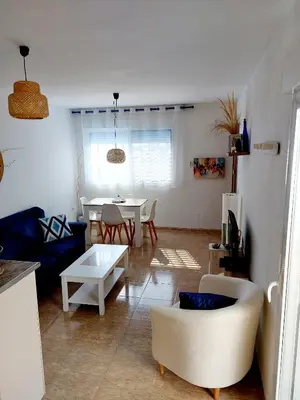 Zona de estar de Esparto y sal
