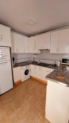 Una cocina o zona de cocina en Esparto y sal