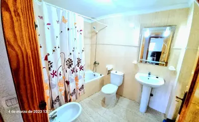 Un baño de Bajo piscina VERAMAR 2 Vera Playa 500 metros a la playa
