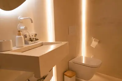Un baño de La Casa Turquesa