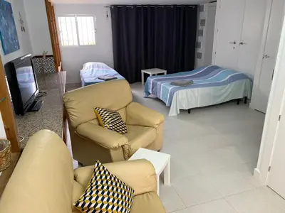 Cama o camas de una habitación en Las Marinas