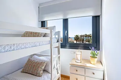 Cama o camas de una habitación en Apartamento El Castillo