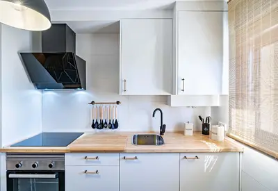 Una cocina o zona de cocina en Apartamento El Castillo