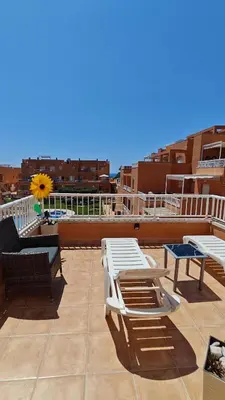 Un balcón o terraza de Espectacular Atico en Mojácar Playa