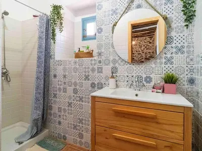 Un baño de Casa Crisantemo with sea view and pool in Adra
