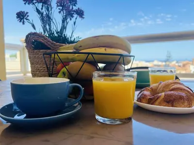 Opciones de desayuno disponibles en Casa Tino 500m Playa Terraza Garaje Piscina