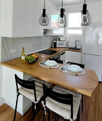 Una cocina o zona de cocina en Vista De Mar