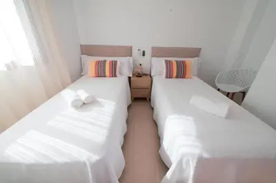 Cama o camas de una habitación en Complejo Turístico Los Bayiyos