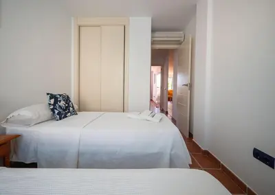 Cama o camas de una habitación en Apartamento Cala Grande