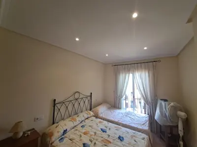 Cama o camas de una habitación en Ático Al Andalus Resort - Vera Playa