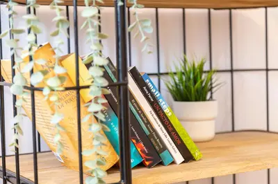 Biblioteca en el apartamento