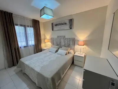 Cama o camas de una habitación en Casa de Catalina en Vera Coast- después de la renovación