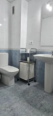 Un baño de Apartamento primera linea de Playa Climatizado Internet