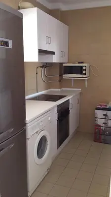 Una cocina o zona de cocina en APARTAMENTO CON PISCINA EN MOJACAR PLAYA