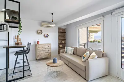 Zona de estar de Elegante Apartamento - Concordia I
