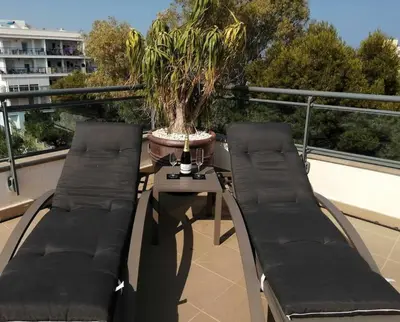 Zona de estar de Penthouse Spanje met Zeezicht Atico