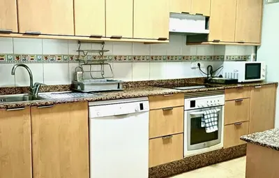 Una cocina o zona de cocina en Las Yucas