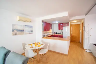Una cocina o zona de cocina en Oasis Urbano, Piscina en Azotea, Centro y AC - by Aloha Palma