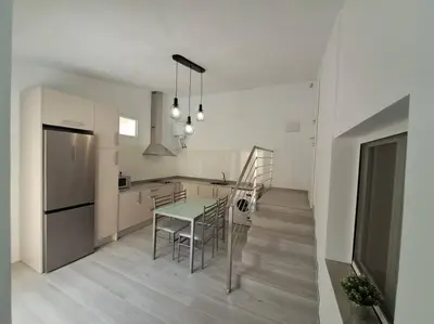 Una cocina o zona de cocina en Nueva Almería beach & chill