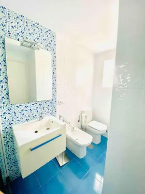 Un baño de Preciosas vistas del Mediterráneo