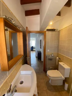 Un baño de Primera línea de playa en Villaricos