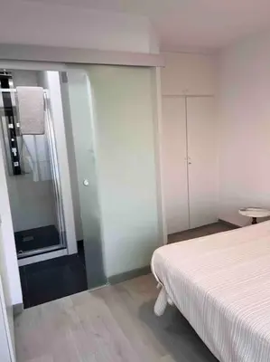 Cama o camas de una habitación en Luz de Mar