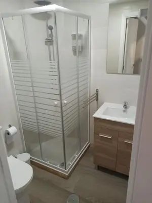 Un baño de Mini apartamento equipado