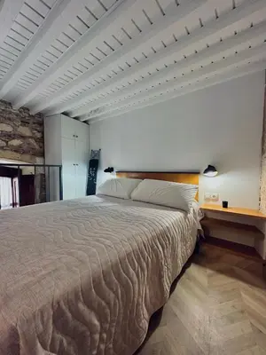 Cama o camas de una habitación en Apartamentos Arraez
