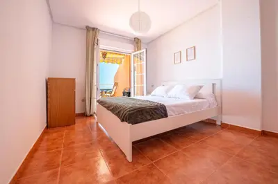 Cama o camas de una habitación en Aguadulce Vista Mar