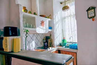 Una cocina o zona de cocina en Cuevas del Sol