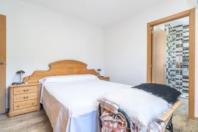 Cama o camas de una habitación en Villa de fernan Pérez