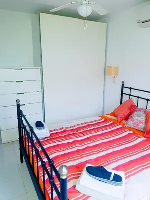 Cama o camas de una habitación en Laguna79 Vacaciones Vera Playa