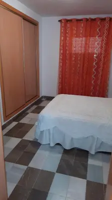 Cama o camas de una habitación en Chalet Terreros Playa