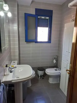 Un baño de Casa La Fabriquilla en Cabo de Gata, Almería, Spain