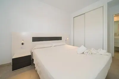Cama o camas de una habitación en Casa del Mar