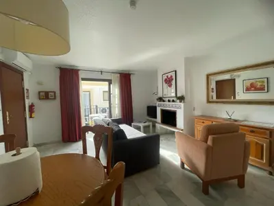 Zona de estar de La Casa de Flores
