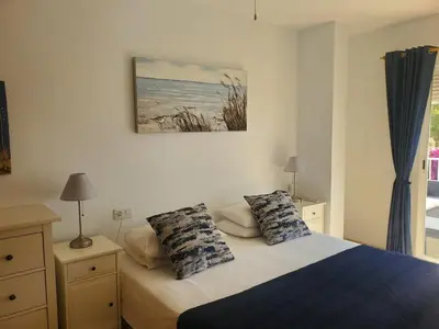 Cama o camas de una habitación en Mojacar Bella - Penthouse - Sleeps 4 - R065