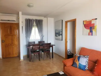 Zona de estar de Mojacar Bella - Penthouse - Sleeps 4 - R065