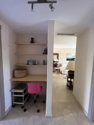 Cama o camas de una habitación en Apartamento con jardín privado y vistas al lago,Valle del Este Golf Agv