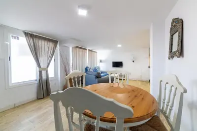 Una televisión o centro de entretenimiento en AlmeriaSuite Mojacar Playa