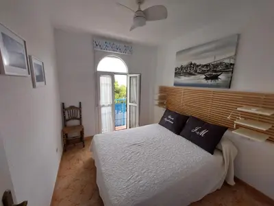 Cama o camas de una habitación en Casa Azabara