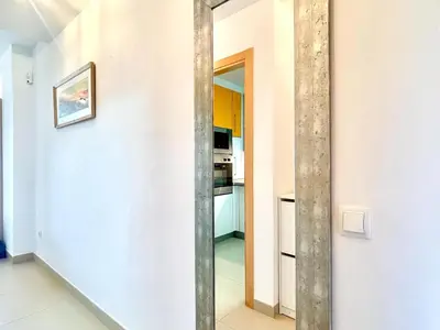 Una cocina o zona de cocina en Apartment in Roquetas near the Beach