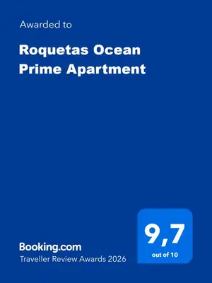Certificado, premio, señal o documento que está expuesto en Roquetas Ocean Prime apartment