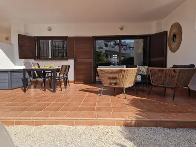 Zona de estar de Casa La Buena Vida