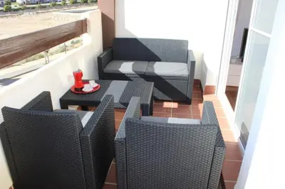 Zona de estar de Apartamento 5 pers - Terrazas - 5 Piscinas - Pádel