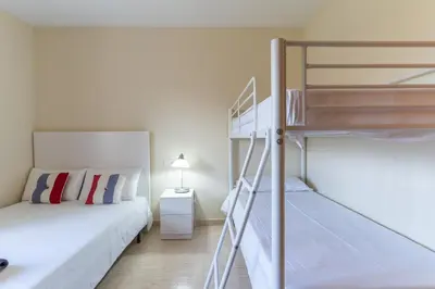 Cama o camas de una habitación en TrendyHomes Aguadulce Playa