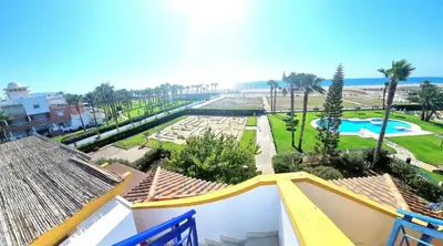 Piscina en o cerca de Ático 1ª línea de playa dos dormitorios Veramar 4 Vera playa