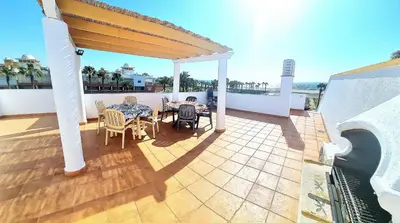 Un balcón o terraza de Ático 1ª línea de playa dos dormitorios Veramar 4 Vera playa