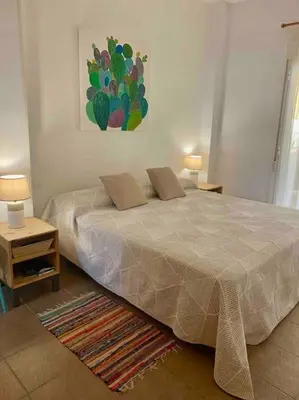 Cama o camas de una habitación en El Toyo Cactus