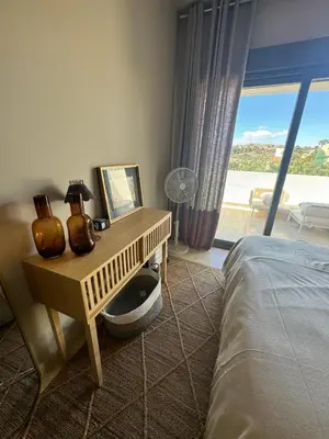 Cama o camas de una habitación en Apartamento Lujo A4 Golf Resort, Valle del Este